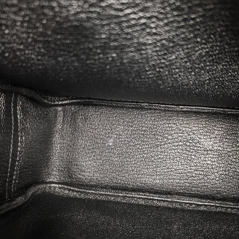Hermès Top Handle Bag Plume 21 Black Lambskinmini21 × 8 × 15 cm — detail view 5 of 11
