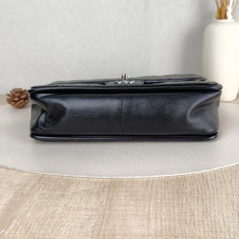 Chanel Crossbody Bag cf Collection Crossbody Bag Black Calfskin 25 × 10 × 18 cm 18 — cover view 4 of 5