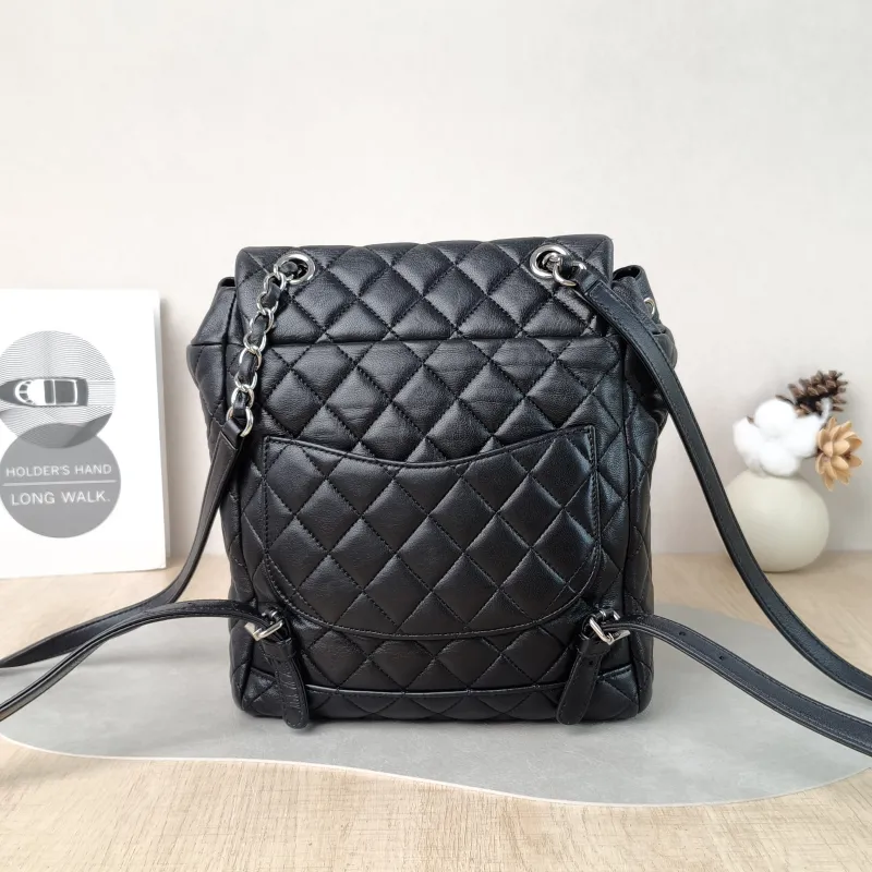 Chanel Backpack 23s Backpack Black Lambskin Large 20 × 12 × 25 cm 22 — cover view 6 of 6