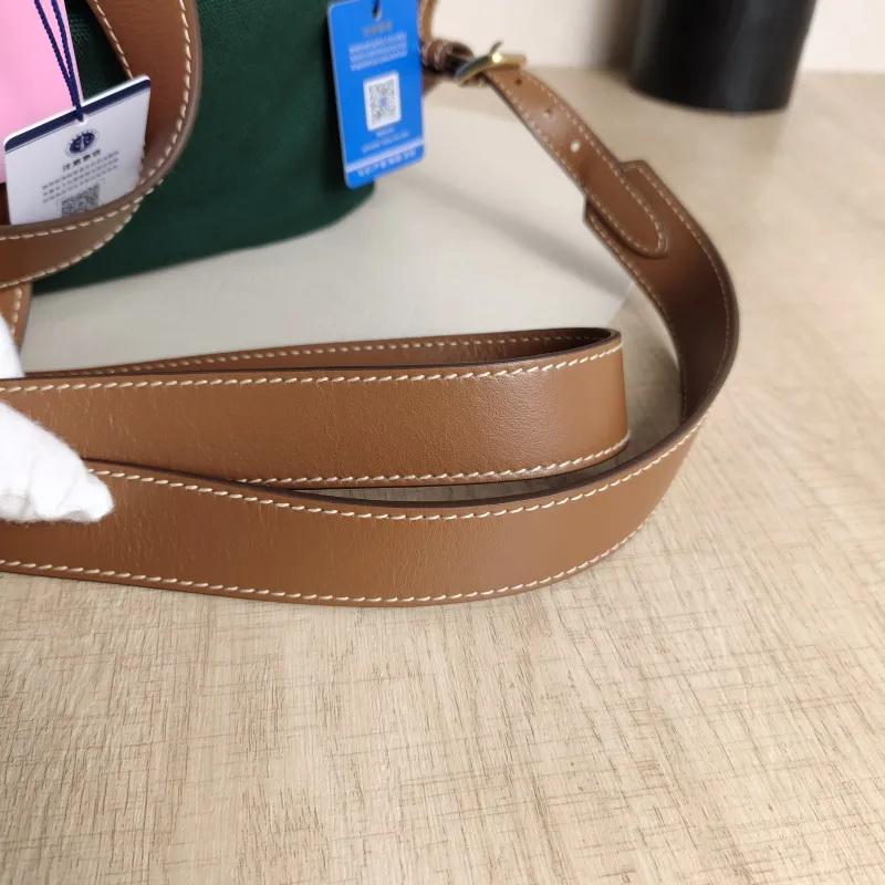 Miumiu Backpack Backpack Green Canvas Large25 × 14 × 25 cm — detail view 6 of 16