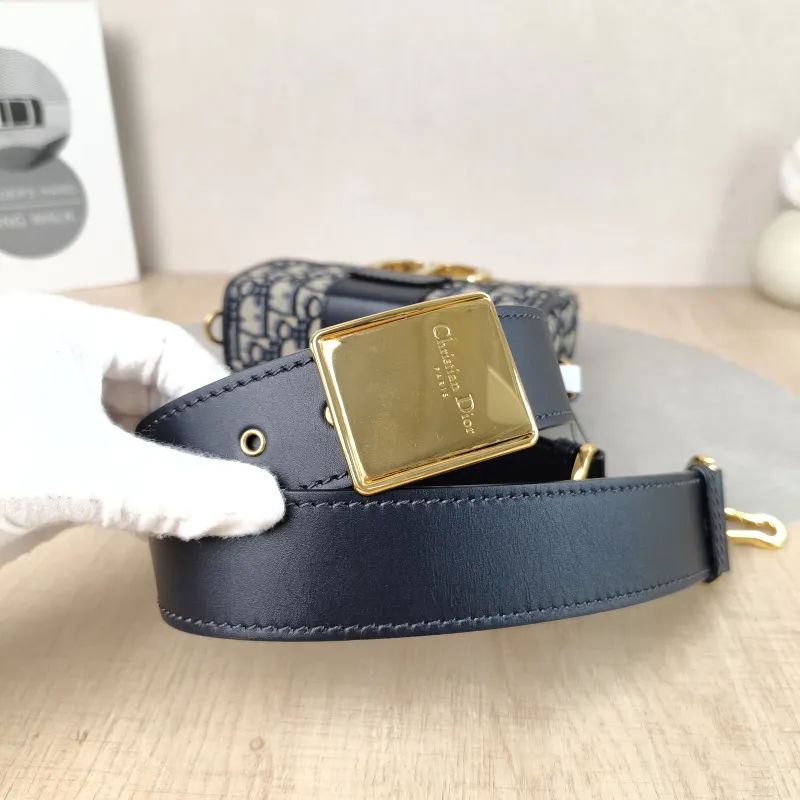 DIOR Crossbody Bag 30Montaigne 30 Box Box Blue Canvas Mini 17.5 × 5 × 11.5 cm — detail view 4 of 11