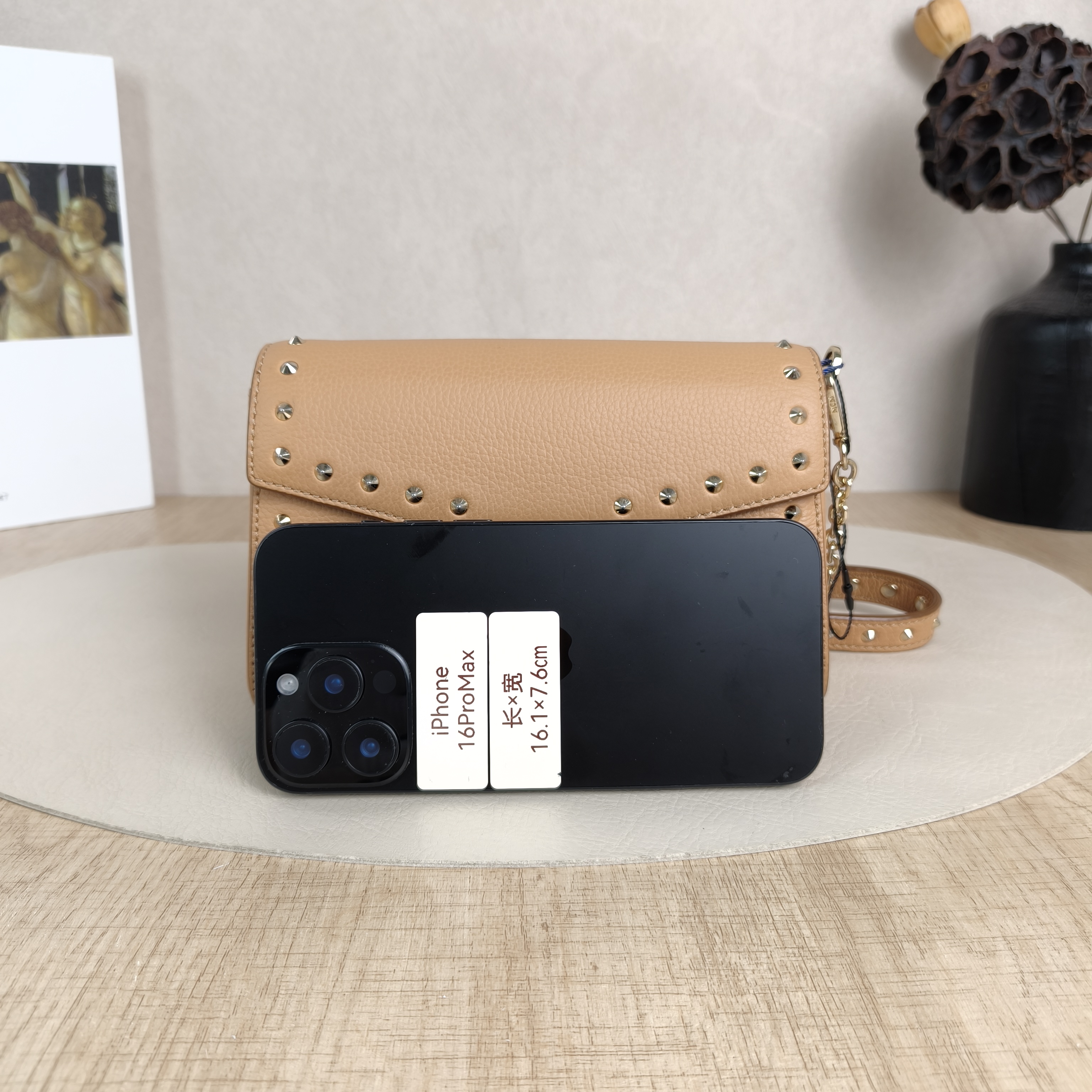 MCM Crossbody Bag Edition Crossbody Bag Taupe Calfskin 18.5 × 5 × 12 cm — cover view 5 of 6