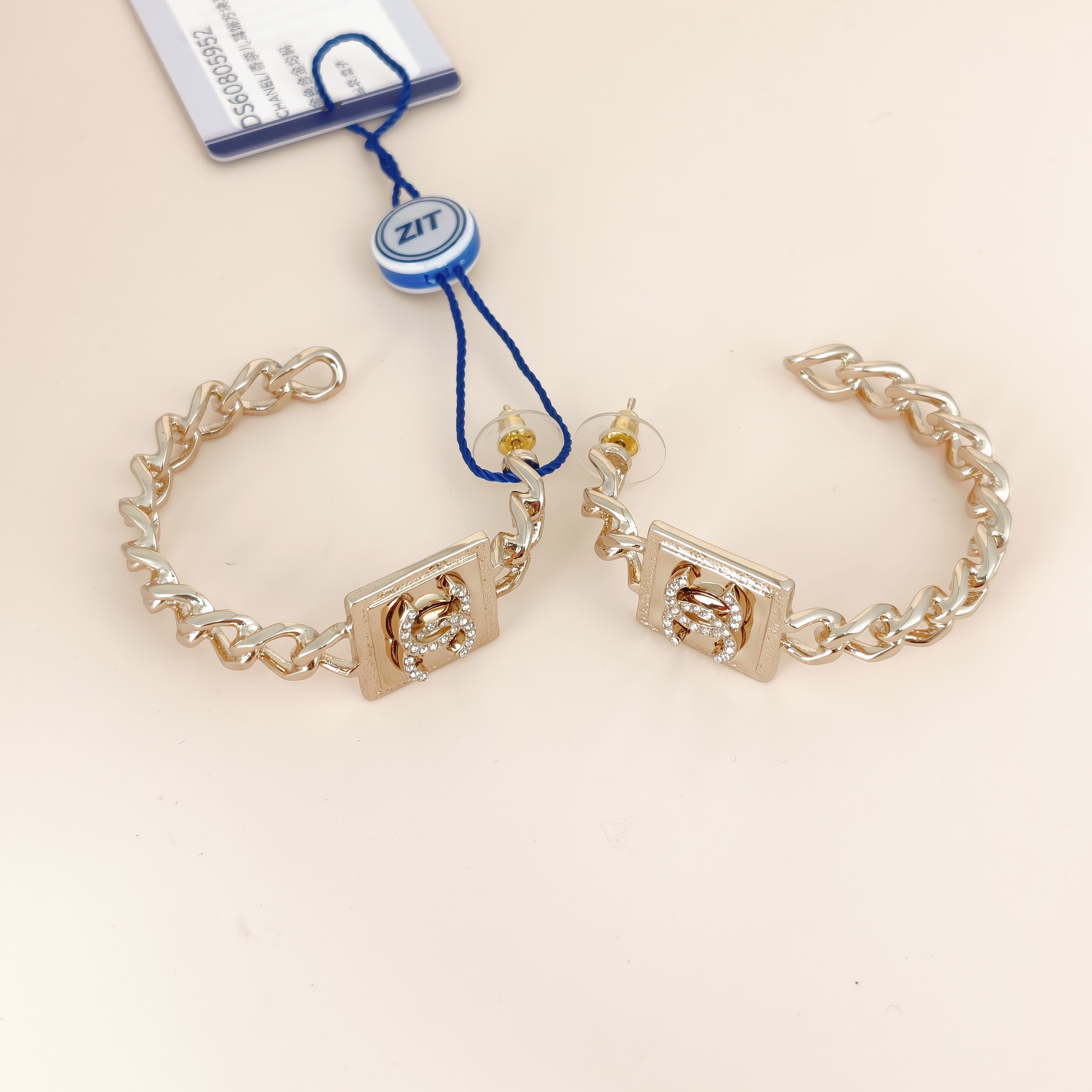Chanel Earrings Earrings Gold One Size