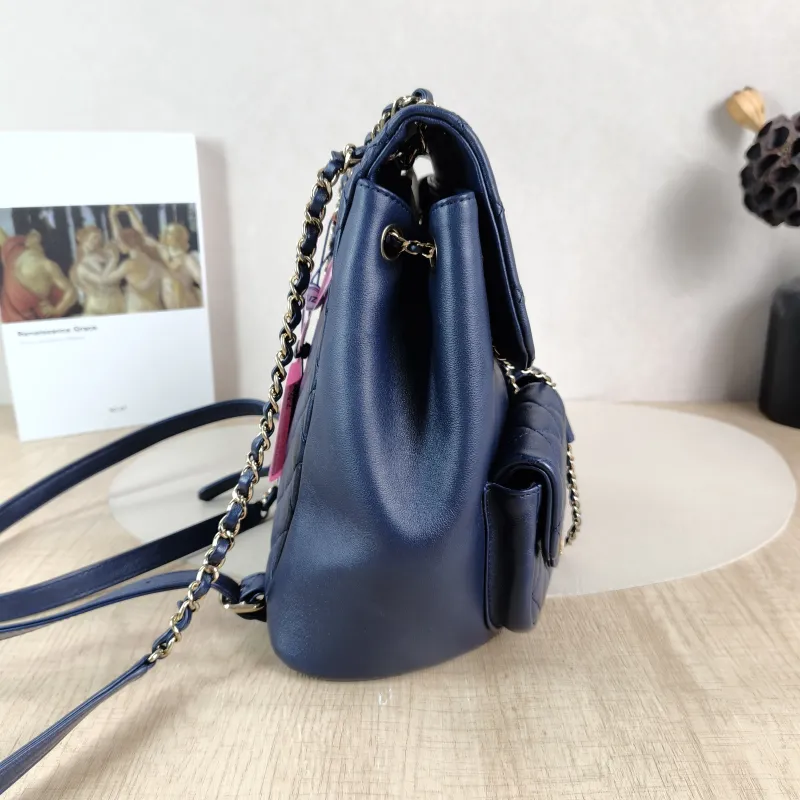 Chanel Backpack Duma Calfskin Large 23 × 15 × 24 cm — detail view 8 of 13