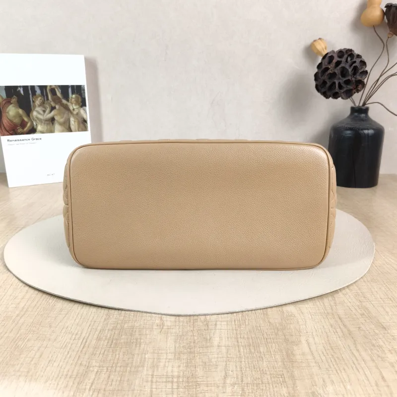 Chanel Top Handle Bag Medallion Taupe Grained Calfskin Large 30 × 15 × 24 cm 7 — cover view 3 of 6