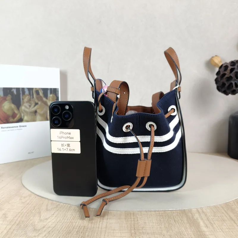 LOEWE Crossbody Bag Hammock White Canvas Mini 17 × 11 × 19.5 cm — cover view 6 of 6
