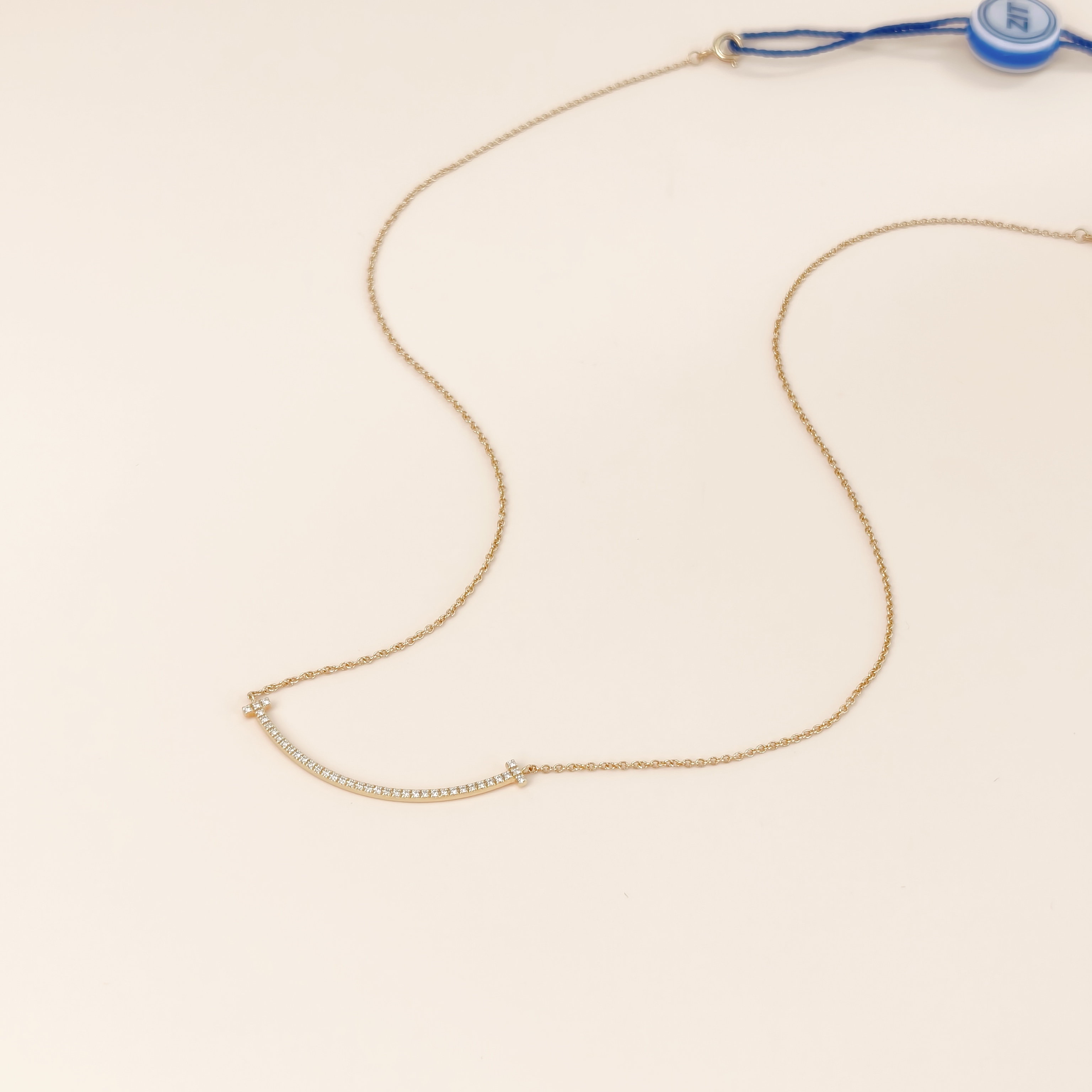 Tiffany&Co. Necklace TC ollection Smile Yellow Gold Pavé Diamond Yellow Gold Diamond18KY ellow Gold Small40.6-45.7 — cover view 5 of 11