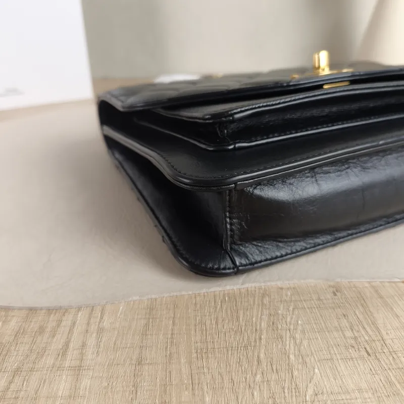 Chanel Crossbody Bagcf Collection Crossbody Bag Black Calfskin One Size22.5 × 5 × 18.5 cm — detail view 13 of 13