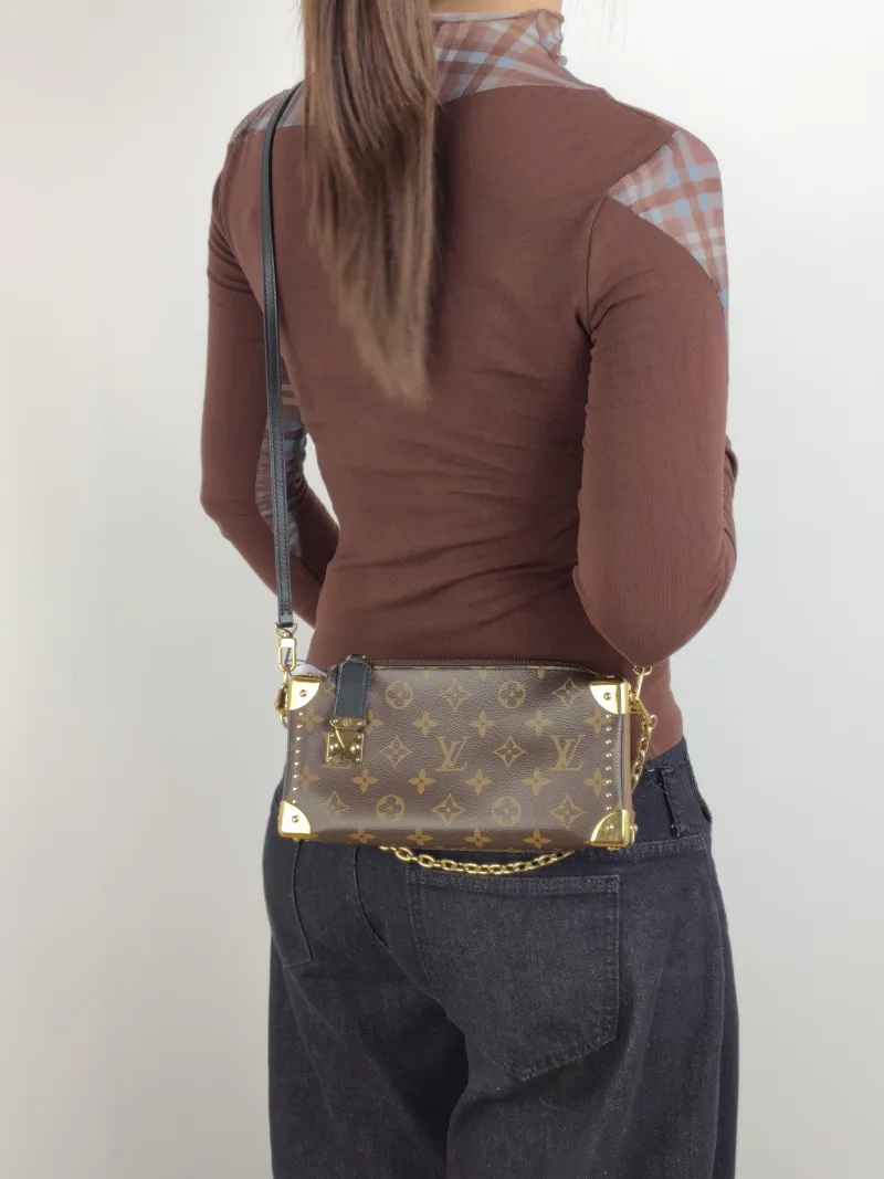 Louis Vuitton Crossbody Bag Slim Trunk Box Monogram PVC Medium 23 × 4 × 12 cm — on-model view 2 of 3