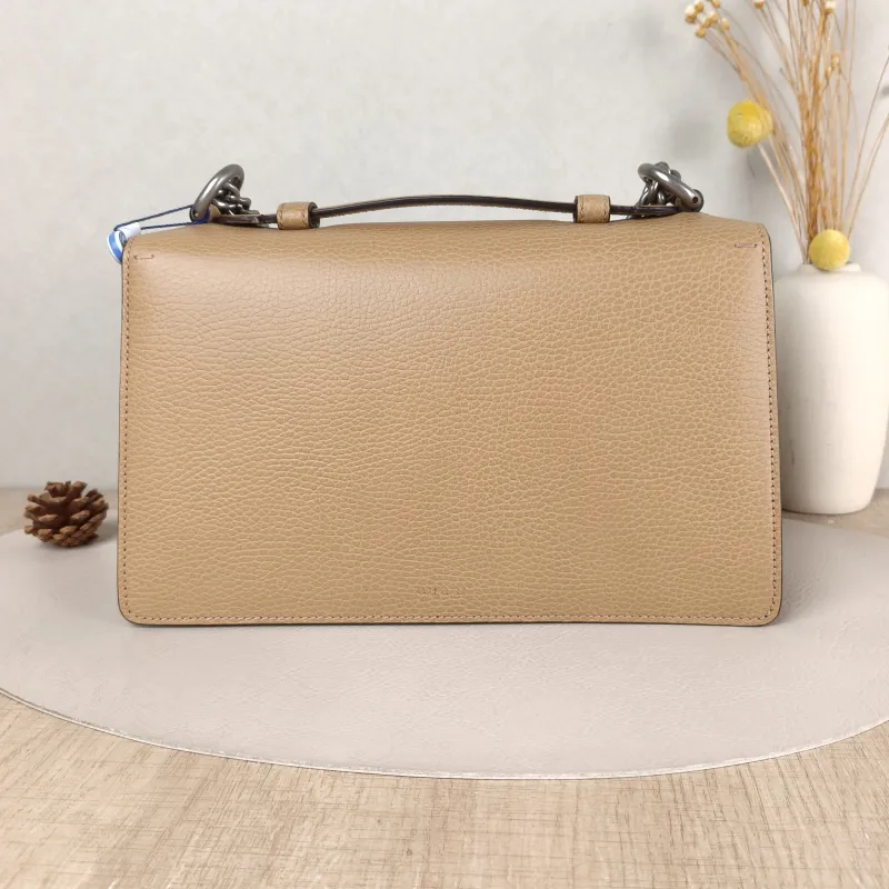 GUCCI Top Handle Bag Dionysus Edition Brown Calfskin Medium 28 × 9 × 17 cm — cover view 3 of 5