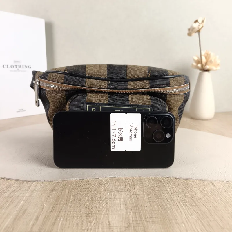 FENDI Belt Bag Belt Bag Monogram Canvas One Size 27 × 5.5 × 13 cm — cover view 4 of 5