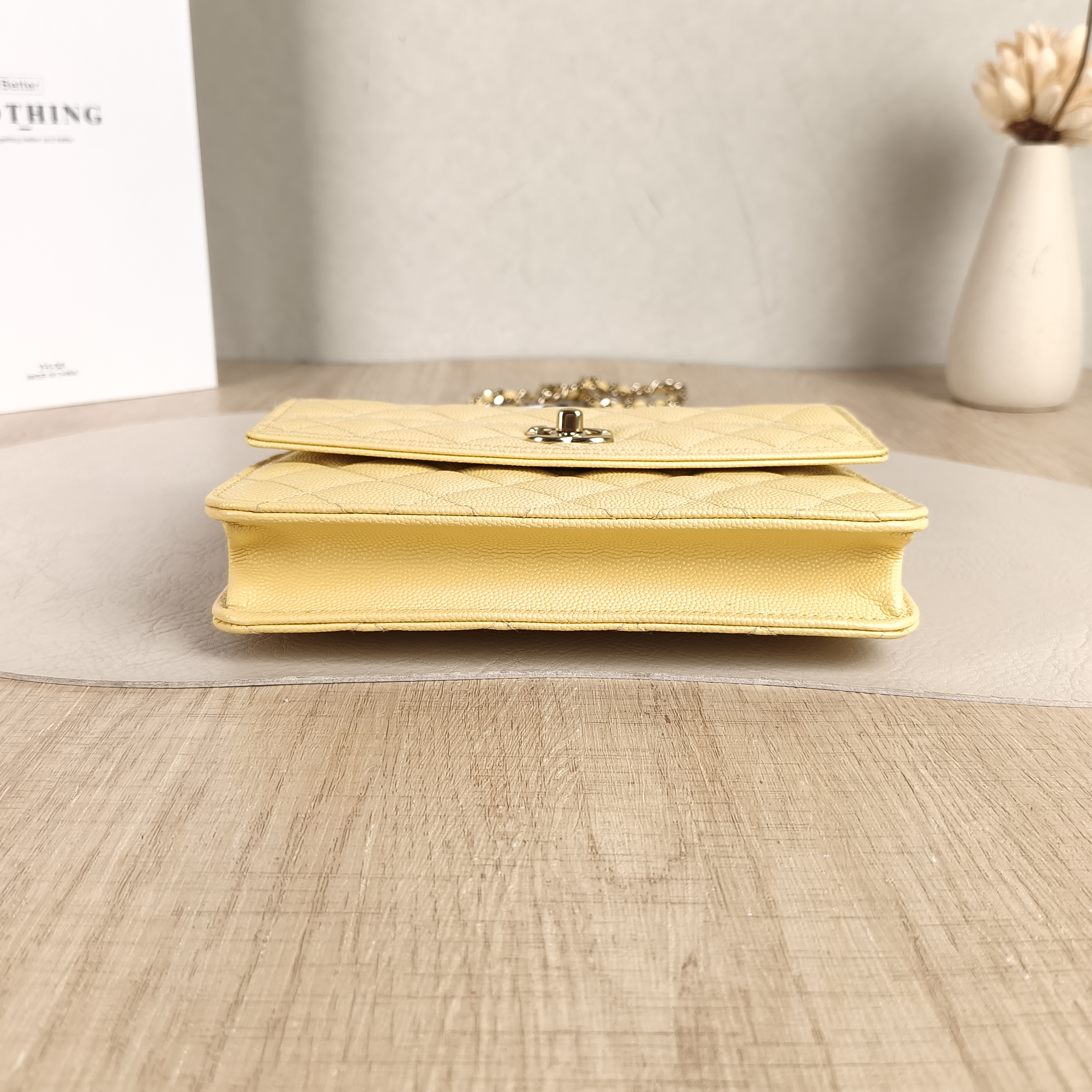 Chanel Backpack Backpack Yellow Grained Calfskin One Size18.2 × 5 × 14 cm — cover view 2 of 6