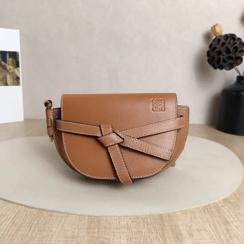 LOEWE Belt Baggate Belt Bag Brown Calfskin One Size21 × 9.5 × 13 cm