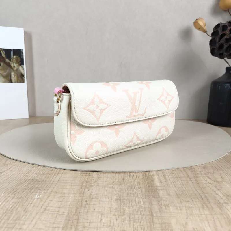 Louis Vuitton Crossbody Bag IVY White · Pink Empreinte Embossed Calfskin Small 23.5 × 4.3 × 12 cm — cover view 3 of 5
