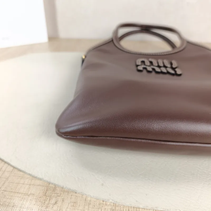 Miumiu Shoulder Bag IVY Tote Shopping Tote Calfskin Mini 20*24 — detail view 10 of 11