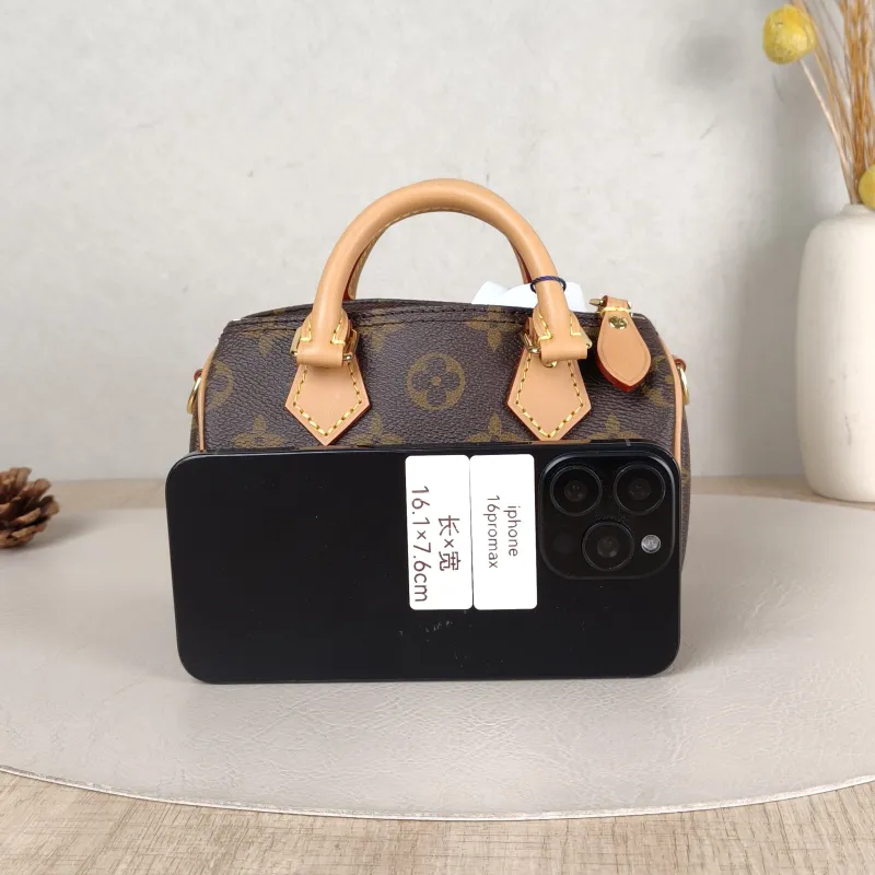 Louis Vuitton Crossbody Bag Speedy Nano Shoulder Strap PVC nano 16 × 7.5 × 10 cm — cover view 6 of 6