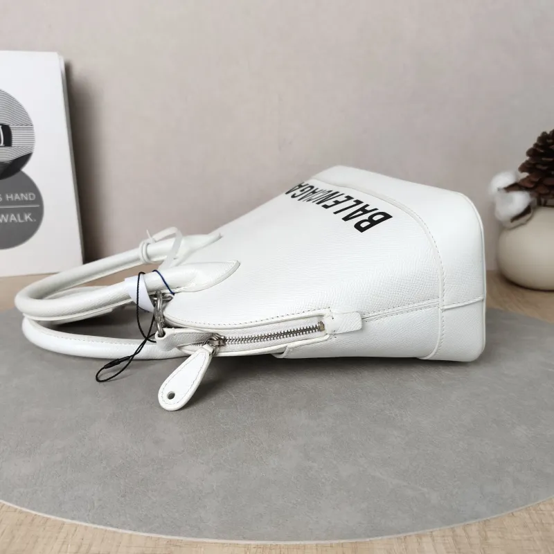 BALENCIAGA Top Handle Bag Ville Dome Bag White Calfskin Small26 × 11 × 22 cm — detail view 5 of 13