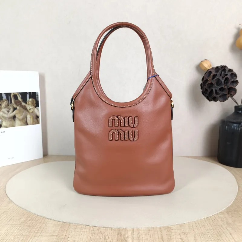 Miumiu Shoulder Bag IVY Tote Shopping Tote Calfskin Mini 20*24