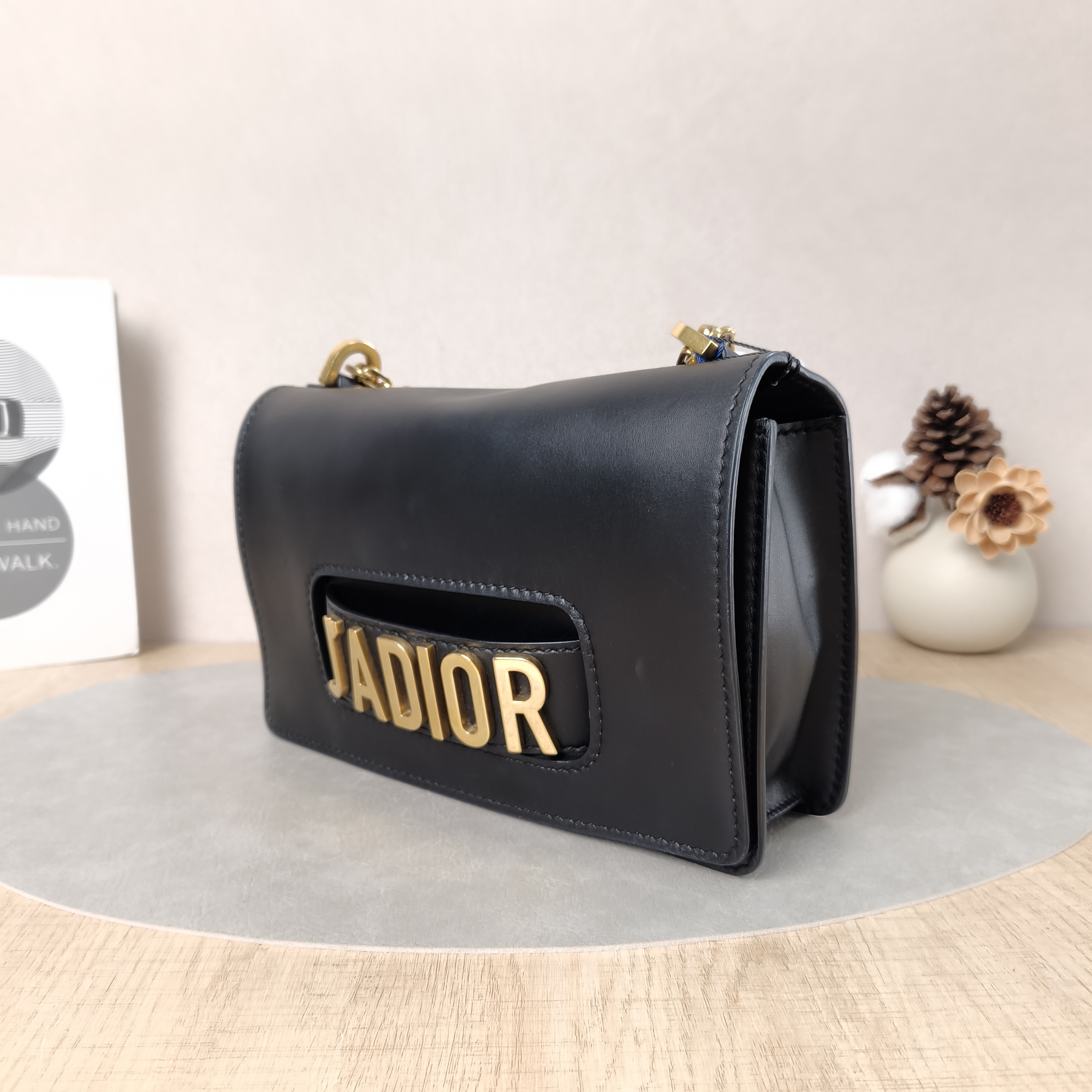 DIOR Crossbody Bag J'A Black Calfskin Medium25 × 6.5 × 16.5 cm — cover view 2 of 5