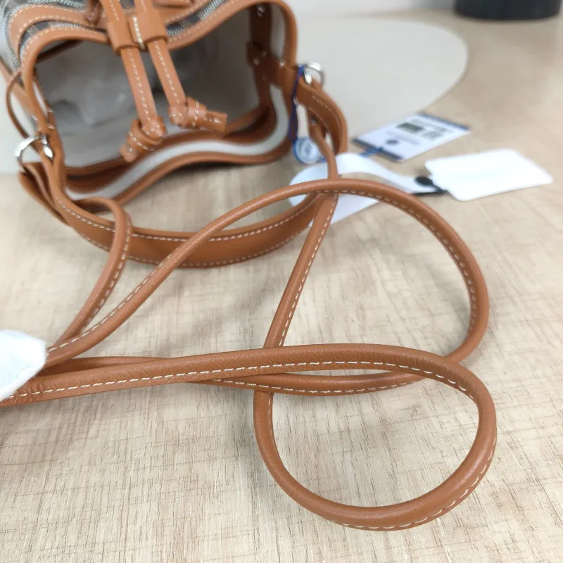 GOYARD Crossbody Bag Petit Flot Brown ine Canvas Mini 12 × 10 × 17.5 cm — detail view 12 of 12