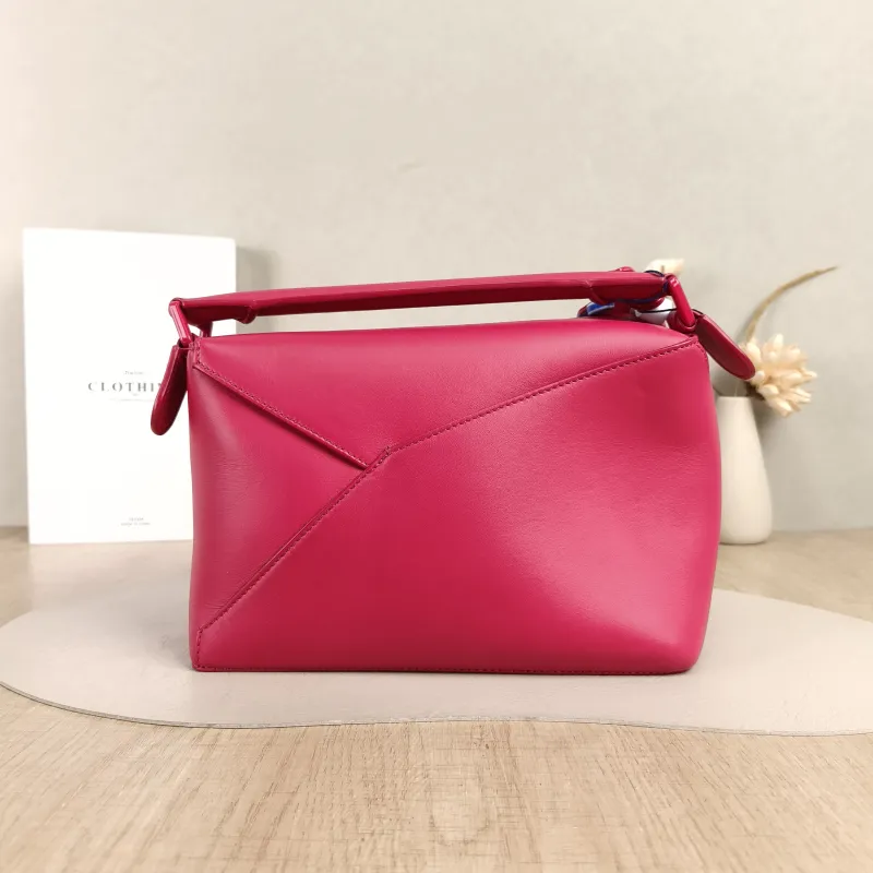 LOEWE Crossbody Bag Puzzle Red CC alfskin Small24 × 10.5 × 16.5 cm — cover view 3 of 5