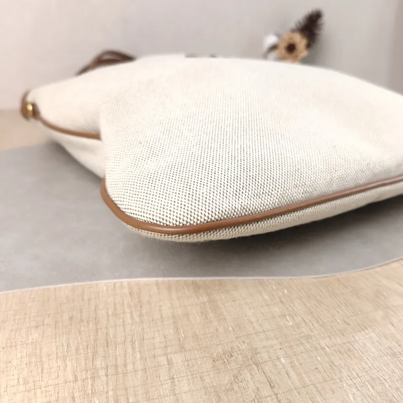 Miumiu Shoulder Bag IVY Tote Shopping Tote Beige Brown Canvas Medium 35*40 — detail view 5 of 10
