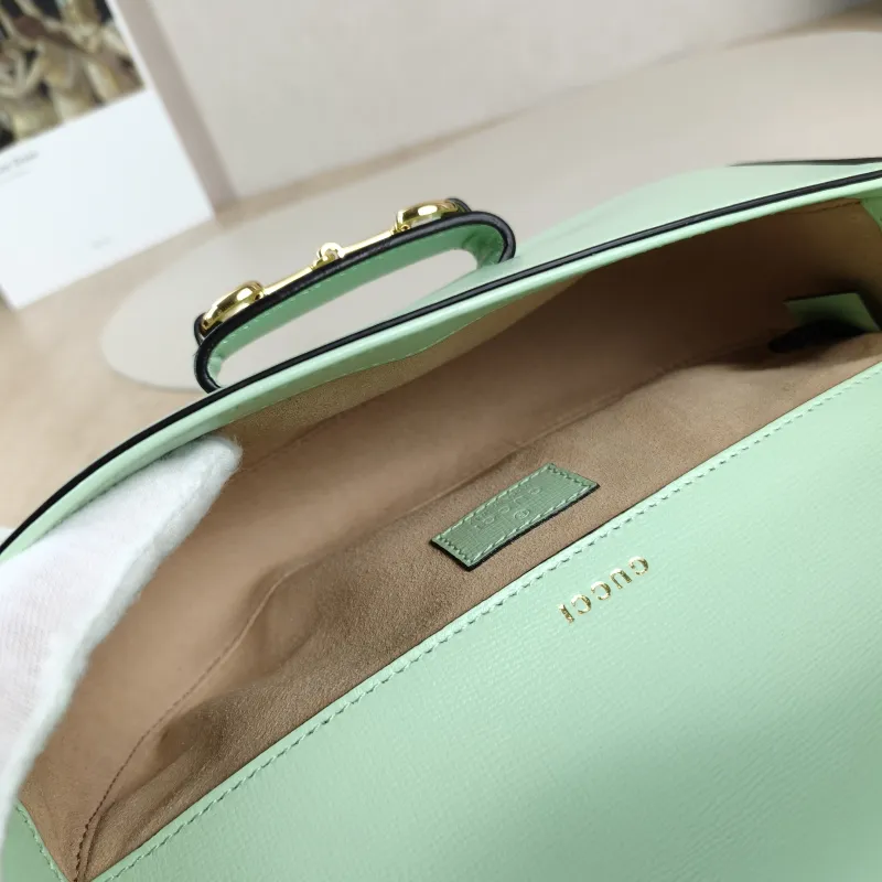 GUCCI Crossbody Bag Horsebit 1955 Horsebit Small Calfskin Small 24 × 5.5 × 13 cm — detail view 2 of 13