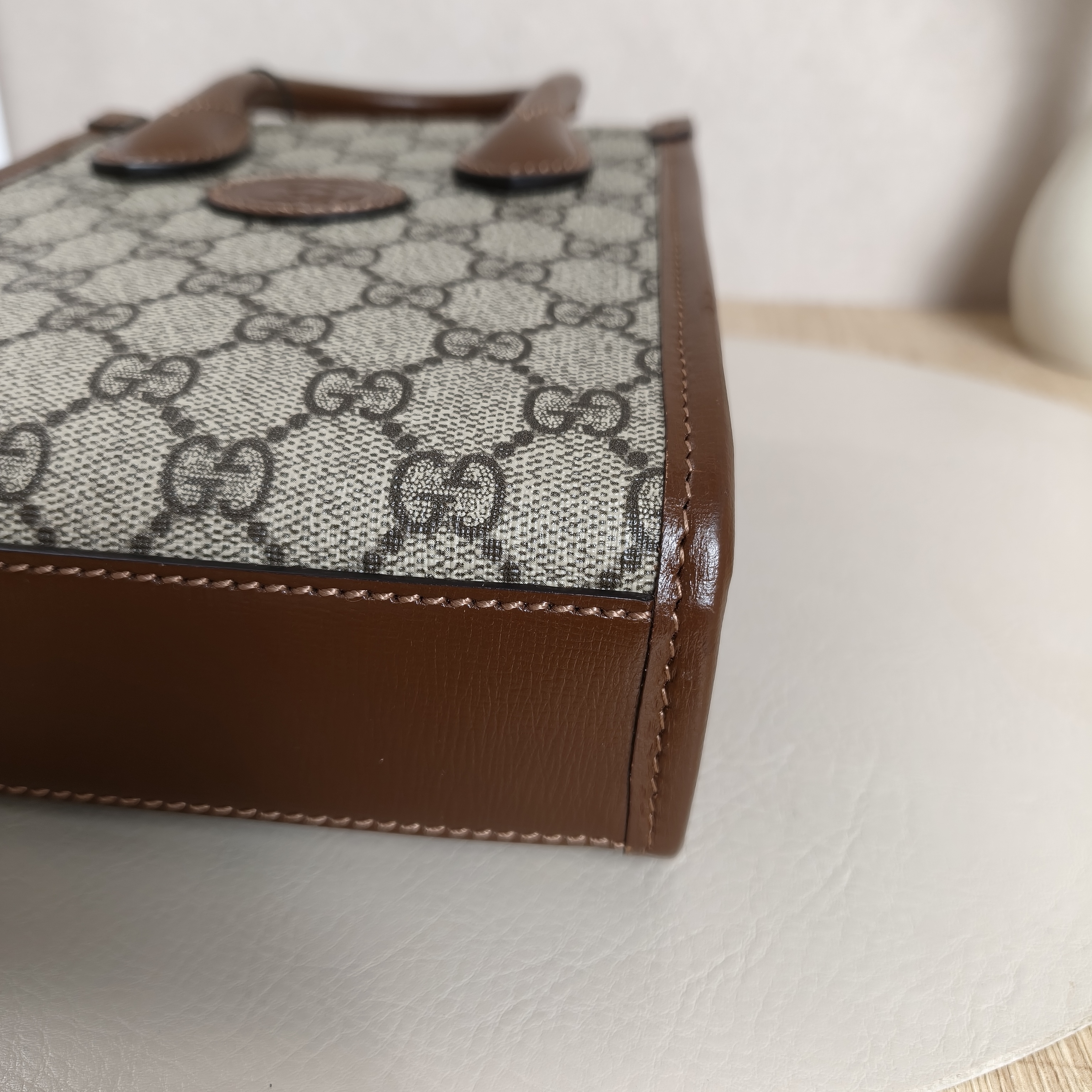 GUCCI Crossbody Bag GG Retro Collection Tote Bag Brown PV Cmini16 × 7 × 20 cm — cover view 6 of 13
