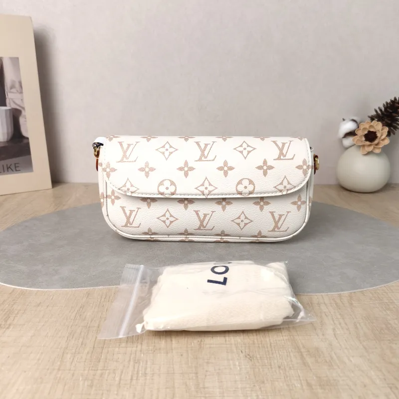Louis Vuitton Crossbody Bag IVY · Beige PVC Small 23.5 × 4.3 × 12 cm — cover view 5 of 6