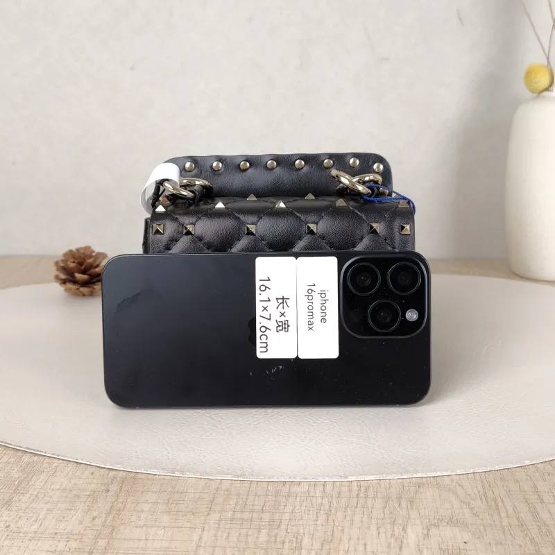 Valentino Shoulder Bag Rockstud Spike Shoulder Bag Black Lambskinmini14 × 6 × 10 cm — cover view 5 of 5