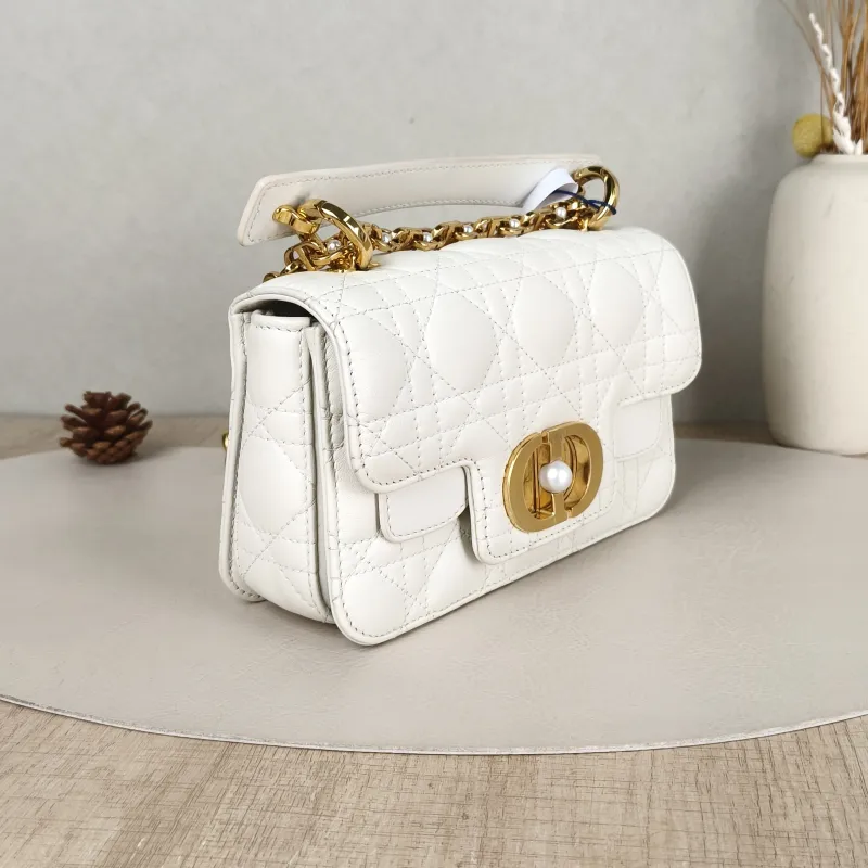 DIOR Crossbody Bag Jolie Top Handle Pearl Crossbody Bag White Calfskinmini19 × 7 × 12 cm — cover view 5 of 5
