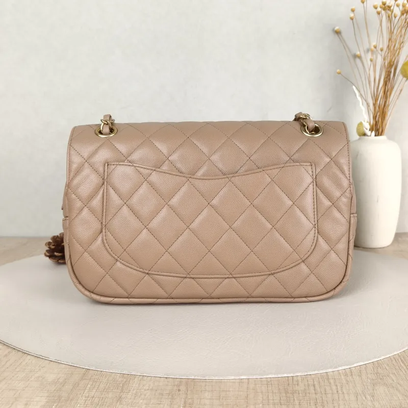 Chanel Crossbody Bagcf Collection Crossbody Bag Taupe Calfskin One Size26 × 6 × 17 cm — cover view 5 of 5
