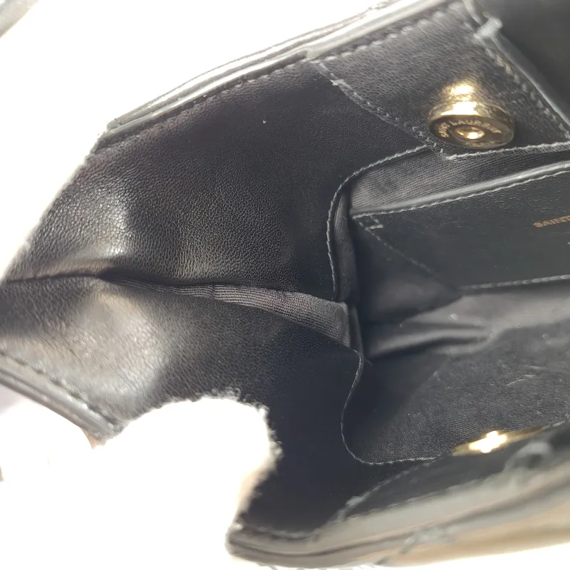 SAINT LAURENT Shoulder Bag Black Lambskin One Size 20 × 3 × 21 cm — detail view 10 of 13