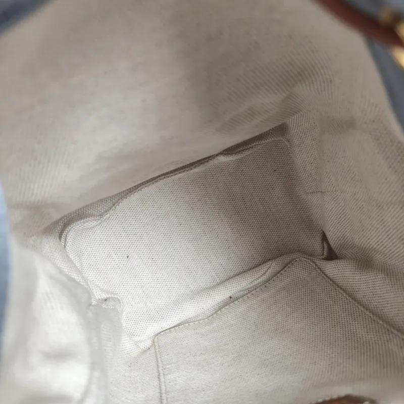 Miumiu Backpack Blue Brown Canvas One Size18 × 11 × 21 cm — detail view 11 of 13