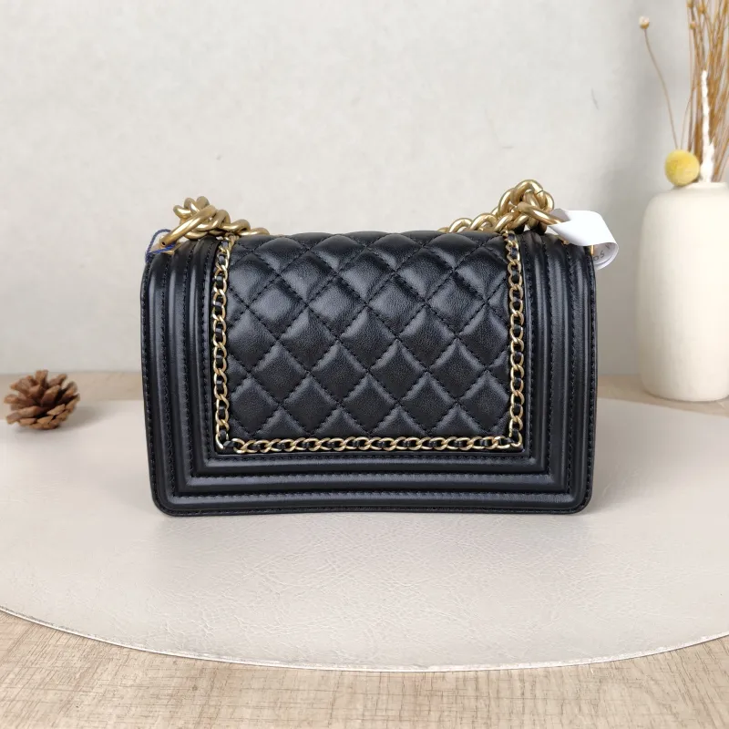 Chanel Crossbody Bag Le BoyBlack Calfskin Small 20.5 × 8.5 × 12 cm — cover view 5 of 5