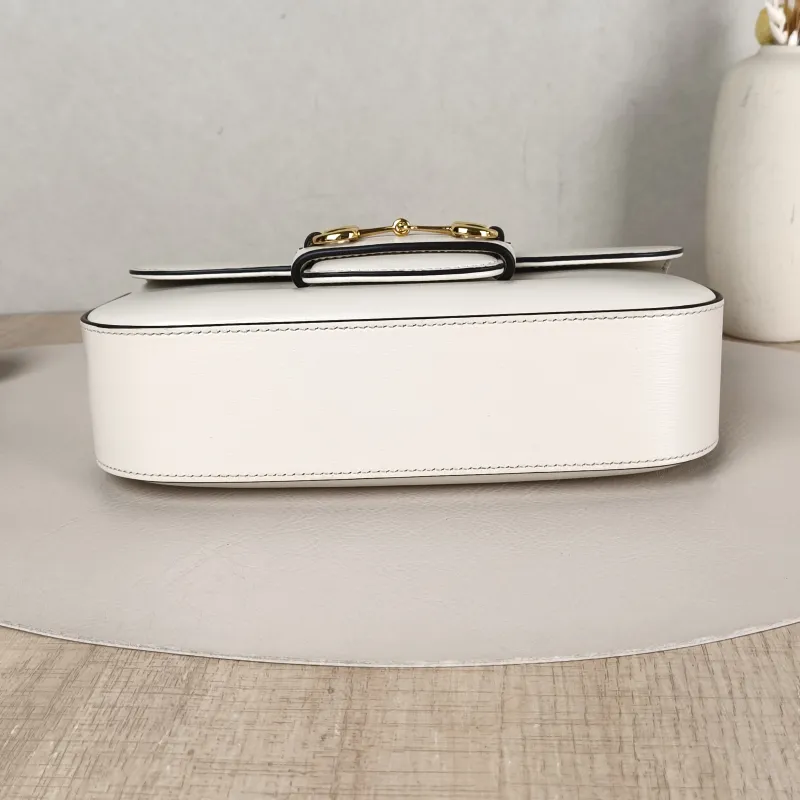 GUCCI Crossbody Bag Horsebit 1955 Horsebit Small White Calfskin Small24 × 5.5 × 13 cm — cover view 5 of 5