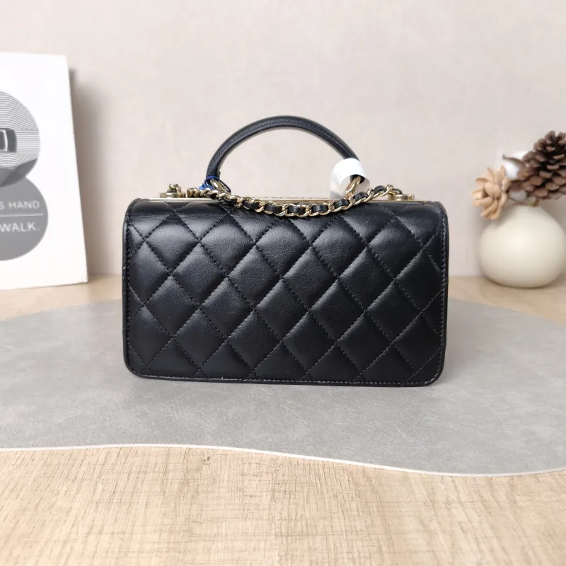 Chanel Crossbody Bag trendy cc woc Black Lambskin Mini 19.2 × 3.5 × 12.3 cm — cover view 2 of 6
