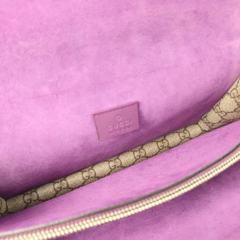 GUCCI Crossbody Bag Dionysus Monogram PVC Medium 28 × 9 × 17 cm — detail view 3 of 13