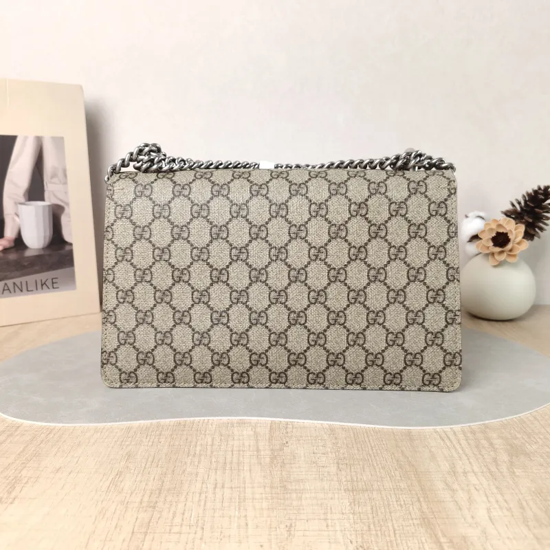 GUCCI Crossbody Bag Dionysus Red PVC Medium 28 × 9 × 17 cm — cover view 4 of 5