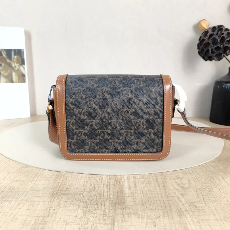 CELINE Crossbody Bag Teen Triomphe Monogram PVC Small 18.5 × 7 × 13.5 cm — cover view 3 of 5