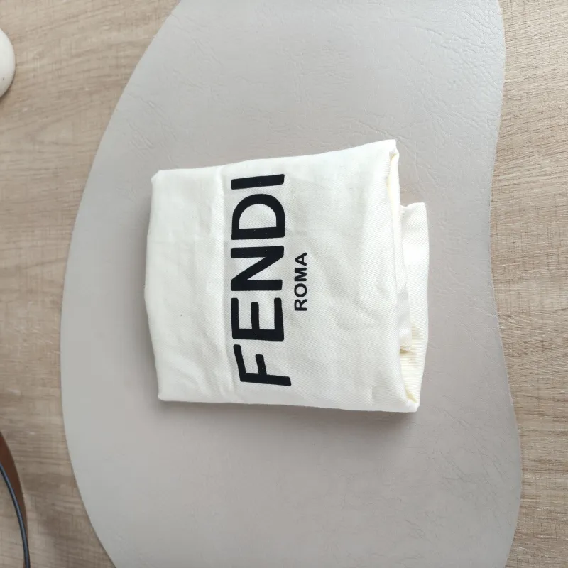 FENDI Crossbody Bag Baguette Baguette Bag Blue Canvas Medium 27 × 6 × 15 cm — detail view 6 of 13