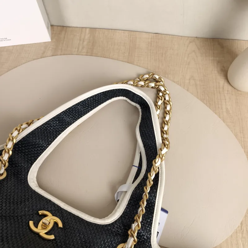 Chanel Shoulder Bag Tote Bag23M cocobeach Navy Woven One Size40 × 17 × 29 cm — detail view 1 of 14