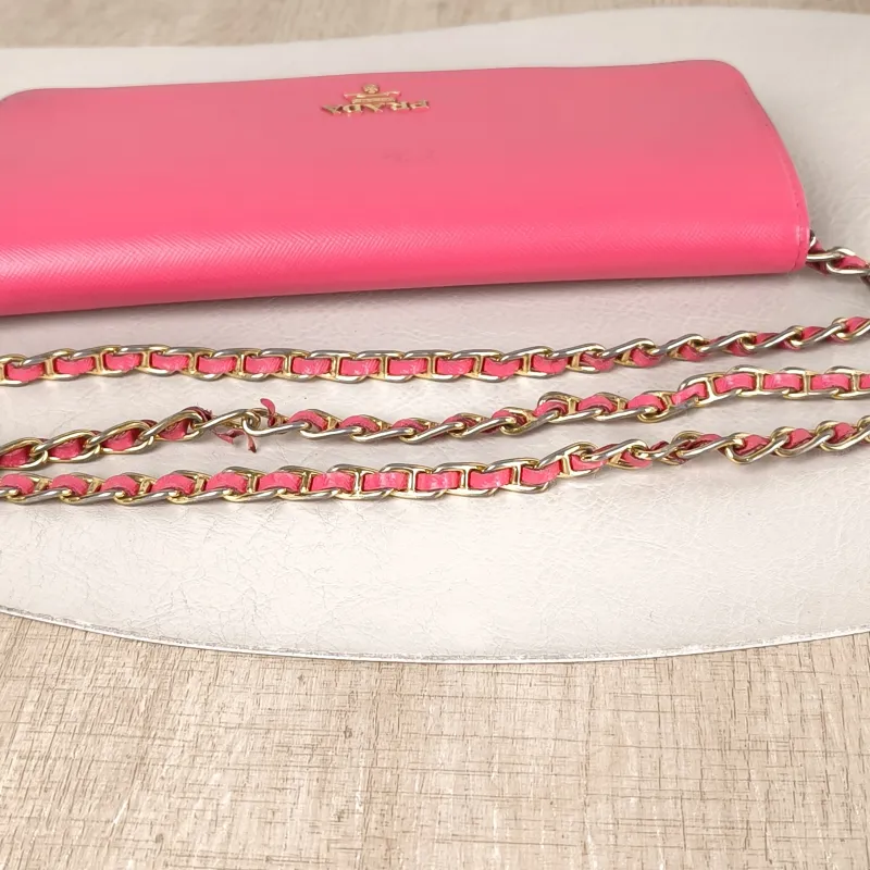 PRADA Shoulder Bag Shoulder Bagwoc Pink Calfskin 21 × 2.5 × 10.5 cm Conditioned — detail view 5 of 12