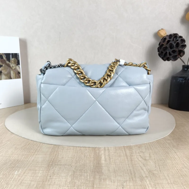 Chanel Crossbody Bag 19Bag Blue SL ambskin Small 26 × 9 × 16 cm — cover view 5 of 6