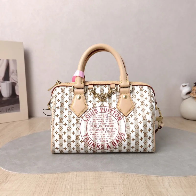 Louis Vuitton Crossbody Bag Speedy20 LV Circle Canvas One Size 20.5 × 12 × 13.5 cm