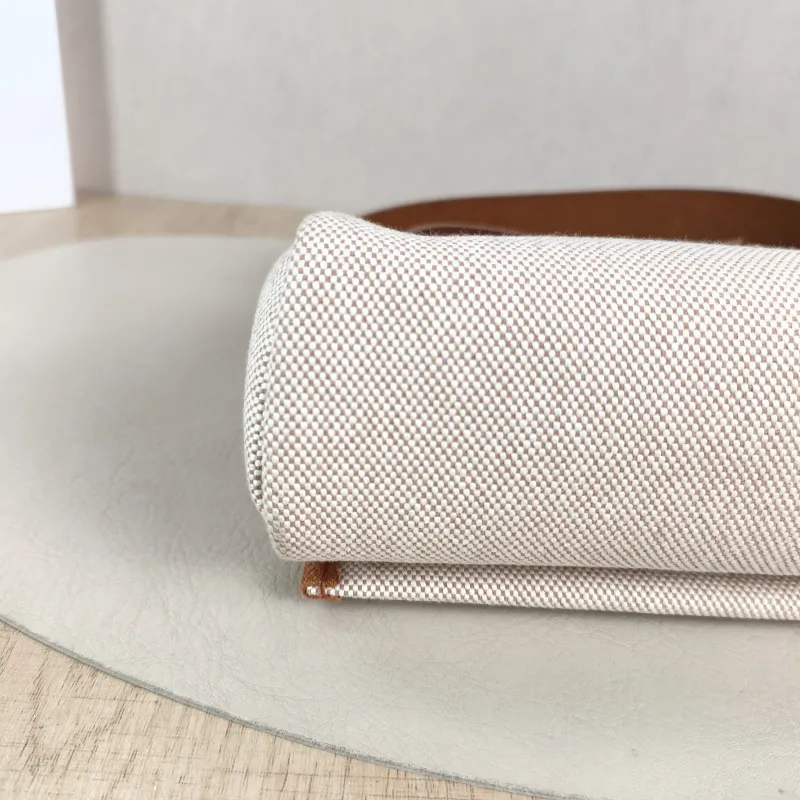 Hermès Shoulder Bag Herbag Zip 20 Beige Canvas Mini 20 × 7 × 17 cm w — detail view 8 of 13