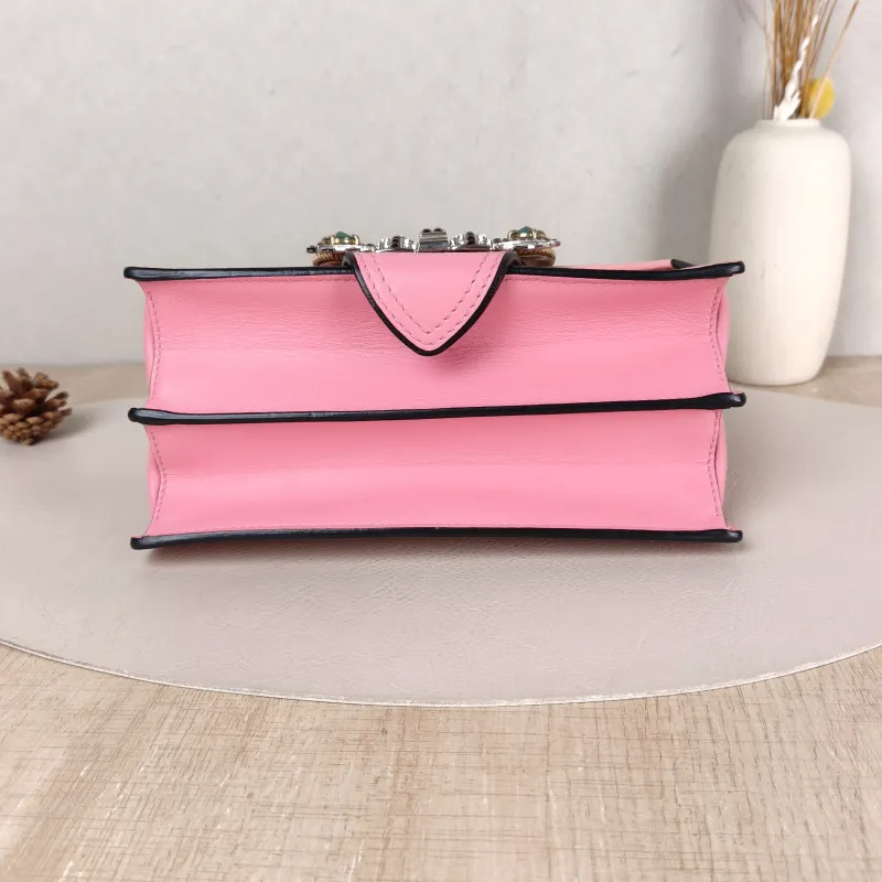Miumiu Crossbody Bag Miu Lady Chain Bag Pink Calfskin One Size 22 × 10 × 13 cm — cover view 2 of 5