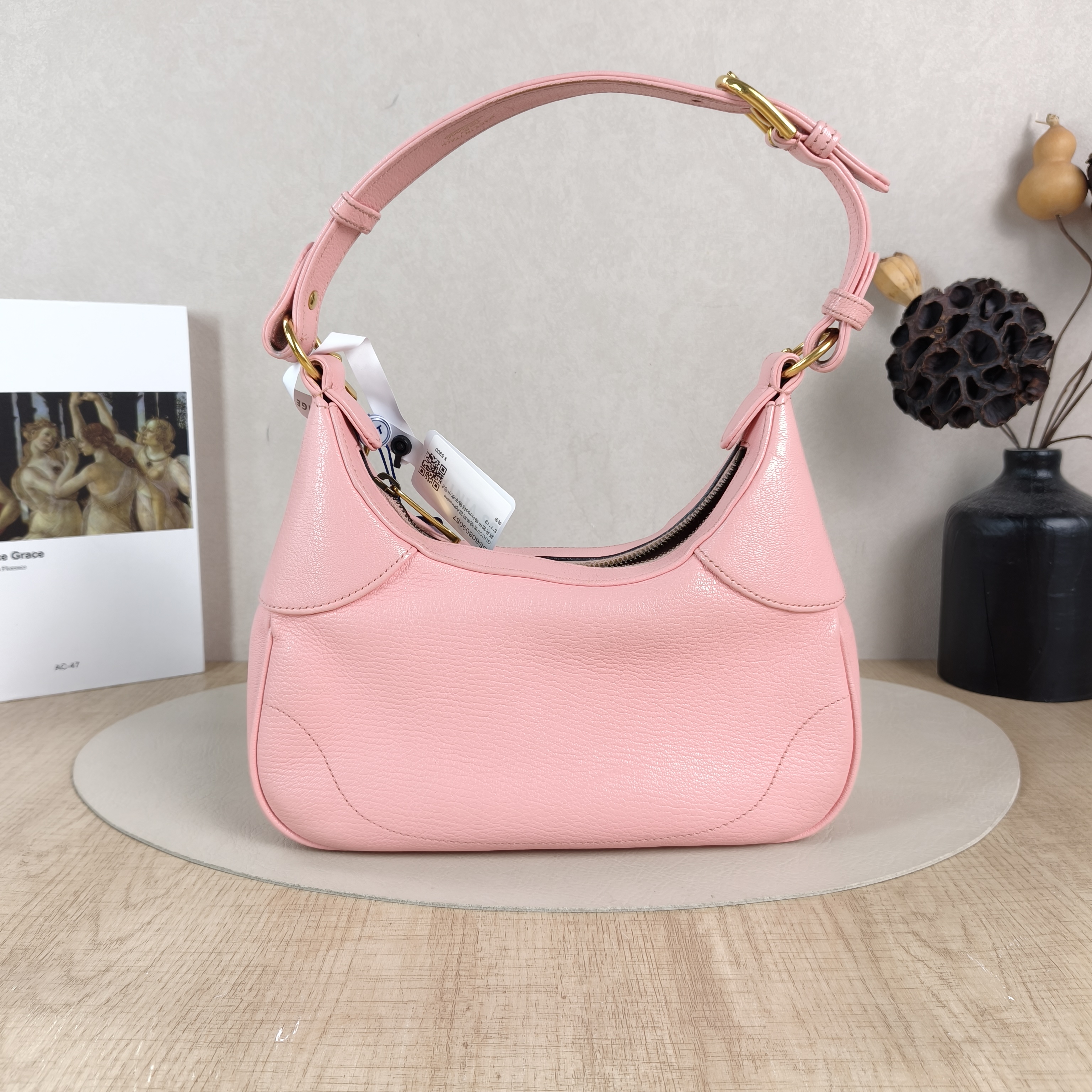 GUCCI Shoulder Bag Aphrodite Hobo Pink Calfskin Small25 × 7 × 19 cm — cover view 2 of 5