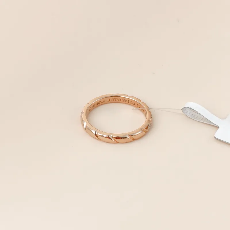 CHAUMET Ring Torsade de · Collection Ring Rose Gold Diamond18KR ose Gold One Size 51 — cover view 6 of 8