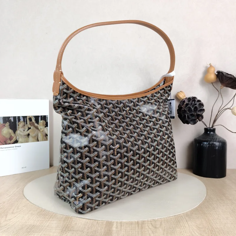GOYARD Shoulder Bag Boheme Hobo​ Brown ine Canvas Small 43 × 14 × 27 cm — cover view 5 of 6